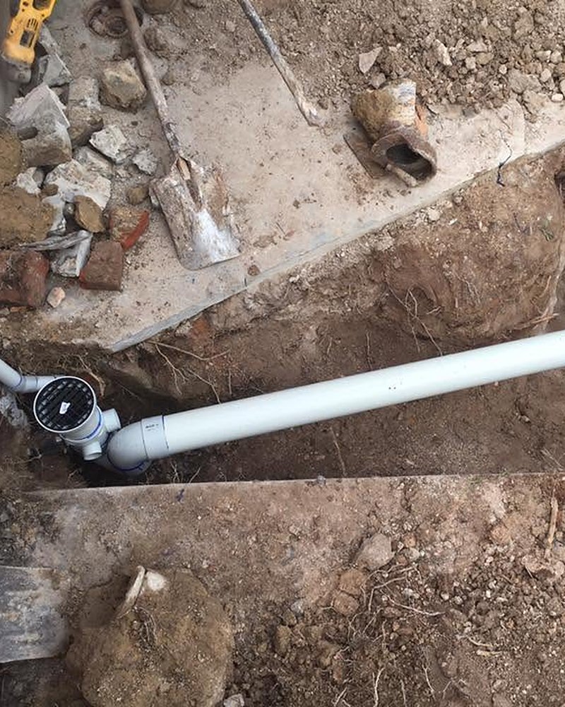New PVC Drain Run — Aldinga Plumbing Services